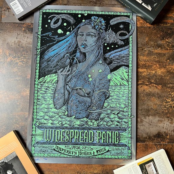 MINT Widespread Panic 2015 Jones Beach Theater Foil Variant S&N Welker 16” x 24”